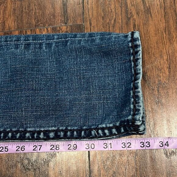 True Religion made in USA Johnny super t size 24 by 33 jeans chunky stitching - Picture 11 of 11